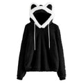 Damen Gemütlicher Kapuzenpullover mit süßem Ohren-Design und kuscheligem Fleece R&B