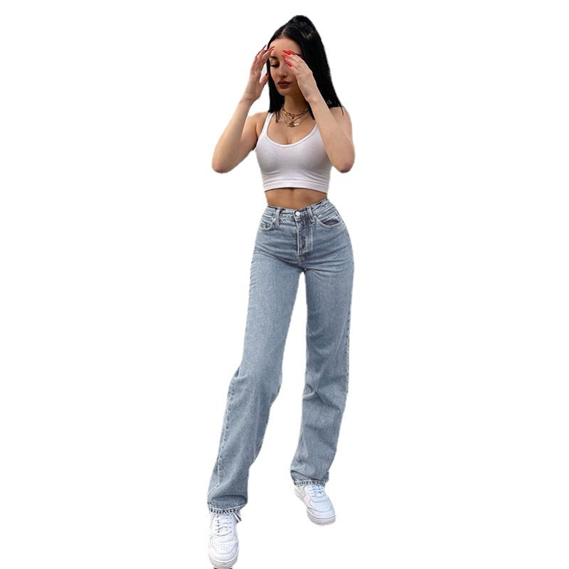 Damen lässige Mom-Jeans R&B