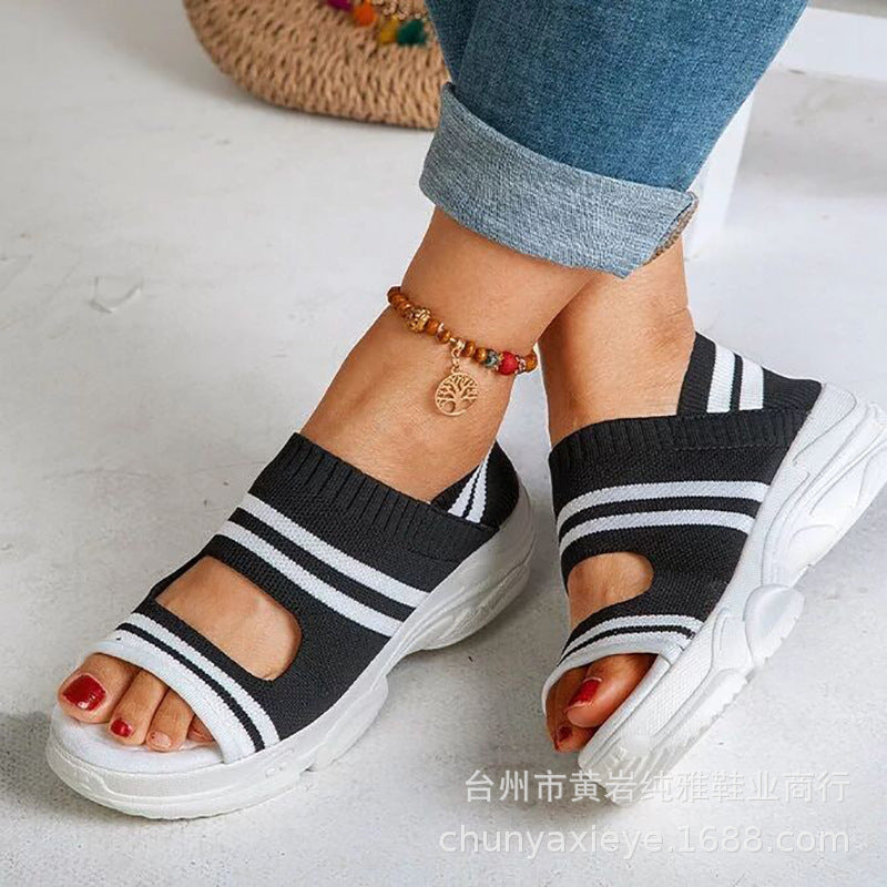 Damen modische Sport-Sandalen mit atmungsaktivem Obermaterial und rutschfester Sohle R&B