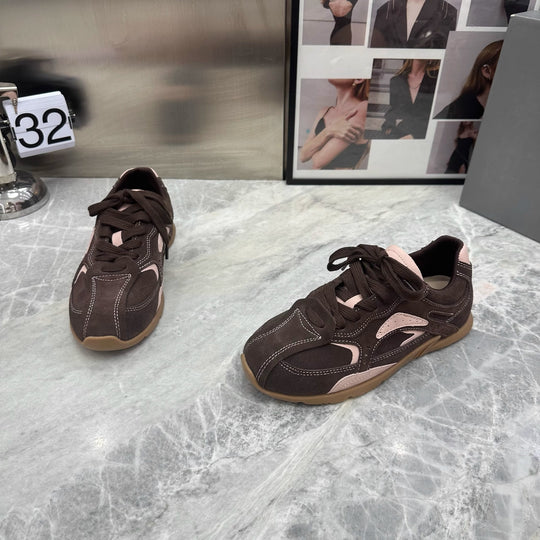 Damen sportliche Sneaker mit atmungsaktivem Obermaterial und rutschfester Sohle R&B