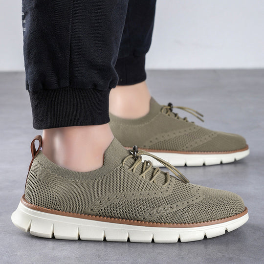 Damen Atmungsaktive Schnür-Sneaker mit flexiblem Obermaterial R&B