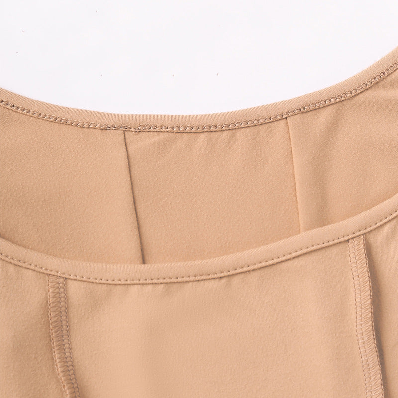 Damen Langarm-Crop-Top mit raffiniertem Wickeldetail R&B