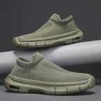 Damen atmungsaktive Slip-On Sneakers mit flexibler Sohle von R&B