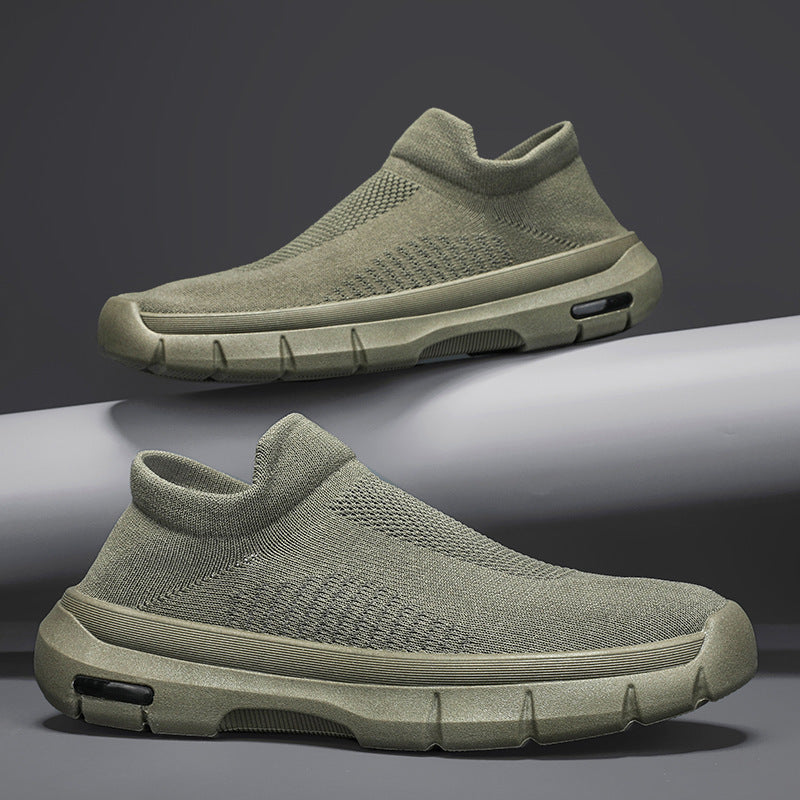 Damen atmungsaktive Slip-On Sneakers mit flexibler Sohle von R&B