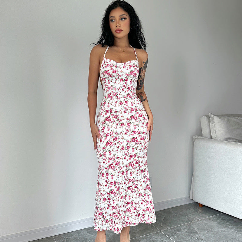 Damen Maxikleid mit floralem Muster R&B