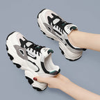 Damen Sportliche Chunky Sneakers mit atmungsaktiver Mesh-Oberfläche und rutschfester Sohle R&B