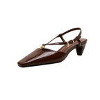 Damen Slingback-Pumps mit elegantem Riemchen und spitzer Zehenform R&B