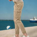Herren Cargo-Hose mit  elastischem Bund und praktischen Taschen R&B