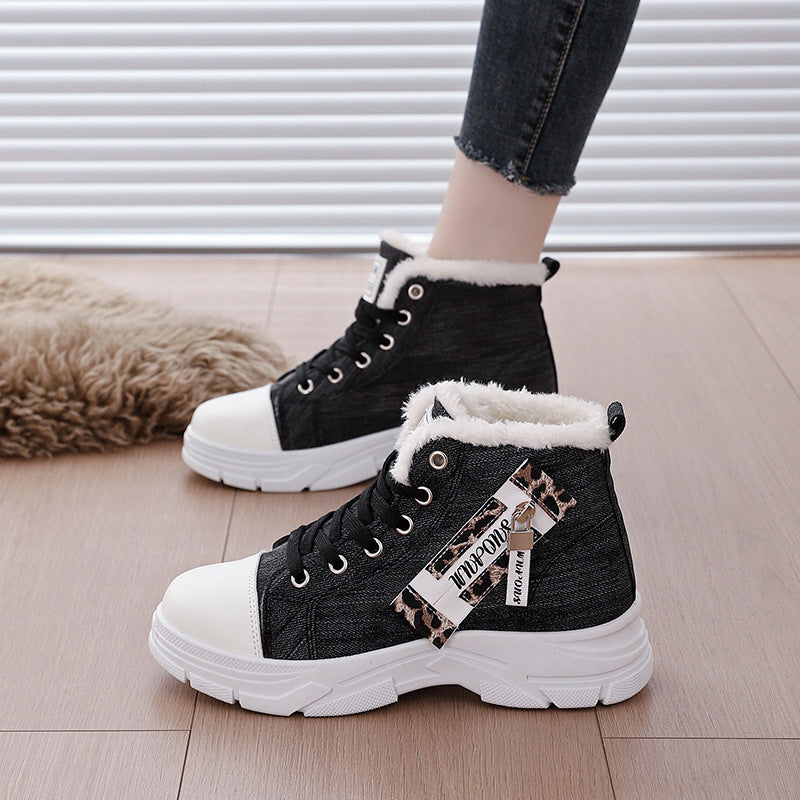 Damen Hohe Sneakers mit wärmendem Innenfutter und robuster Sohle R&B