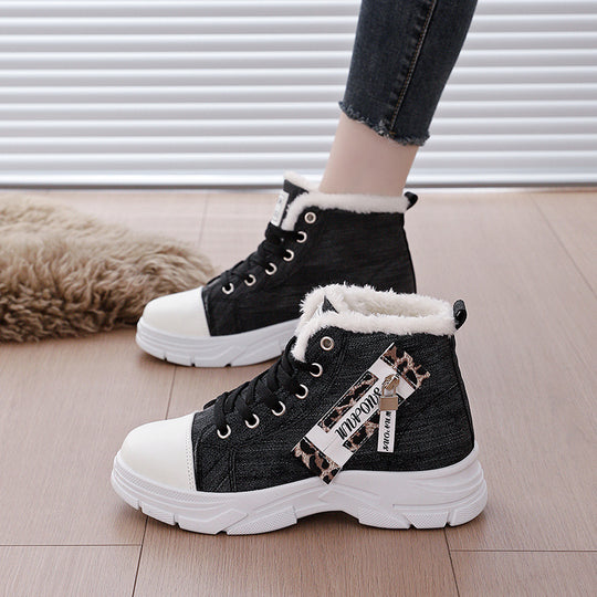 Damen Hohe Sneakers mit wärmendem Innenfutter und robuster Sohle R&B