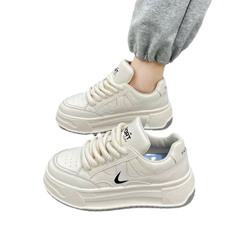 Damen Modische Plateau Sneakers mit dämpfender Sohle und robustem Design