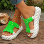 Damen trendige Badesandalen mit hoher rutschfester Sohle R&B