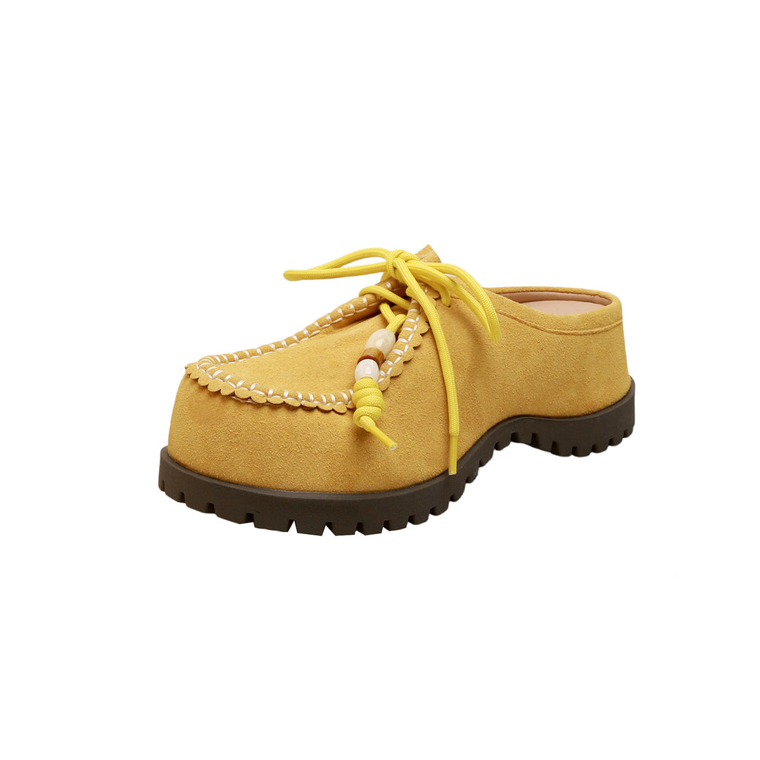 Damen Mokassins mit einzigartigem Schnürdetail und rutschfester Sohle R&B