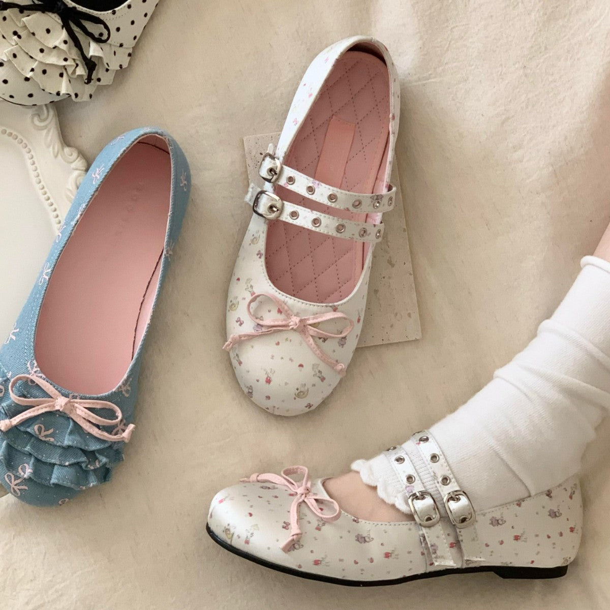 Damen verspielt verzierte Ballerinas R&B