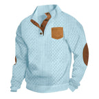 Herren Grobstrick Pullover mit modernen Details R&B