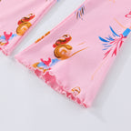 Mädchen Leggings mit buntem Ballerina-Design R&B