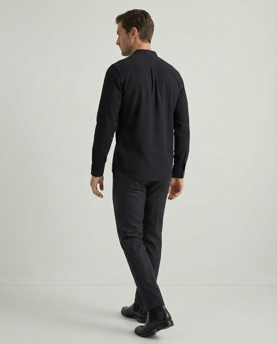 Herren Elegantes Hemd mit Stehkragen R&B