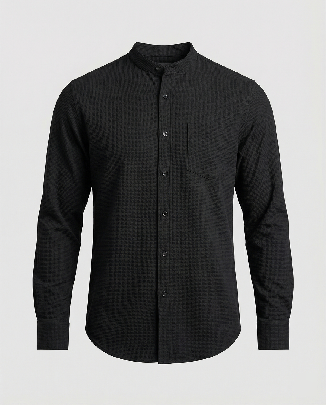 Herren Elegantes Hemd mit Stehkragen R&B