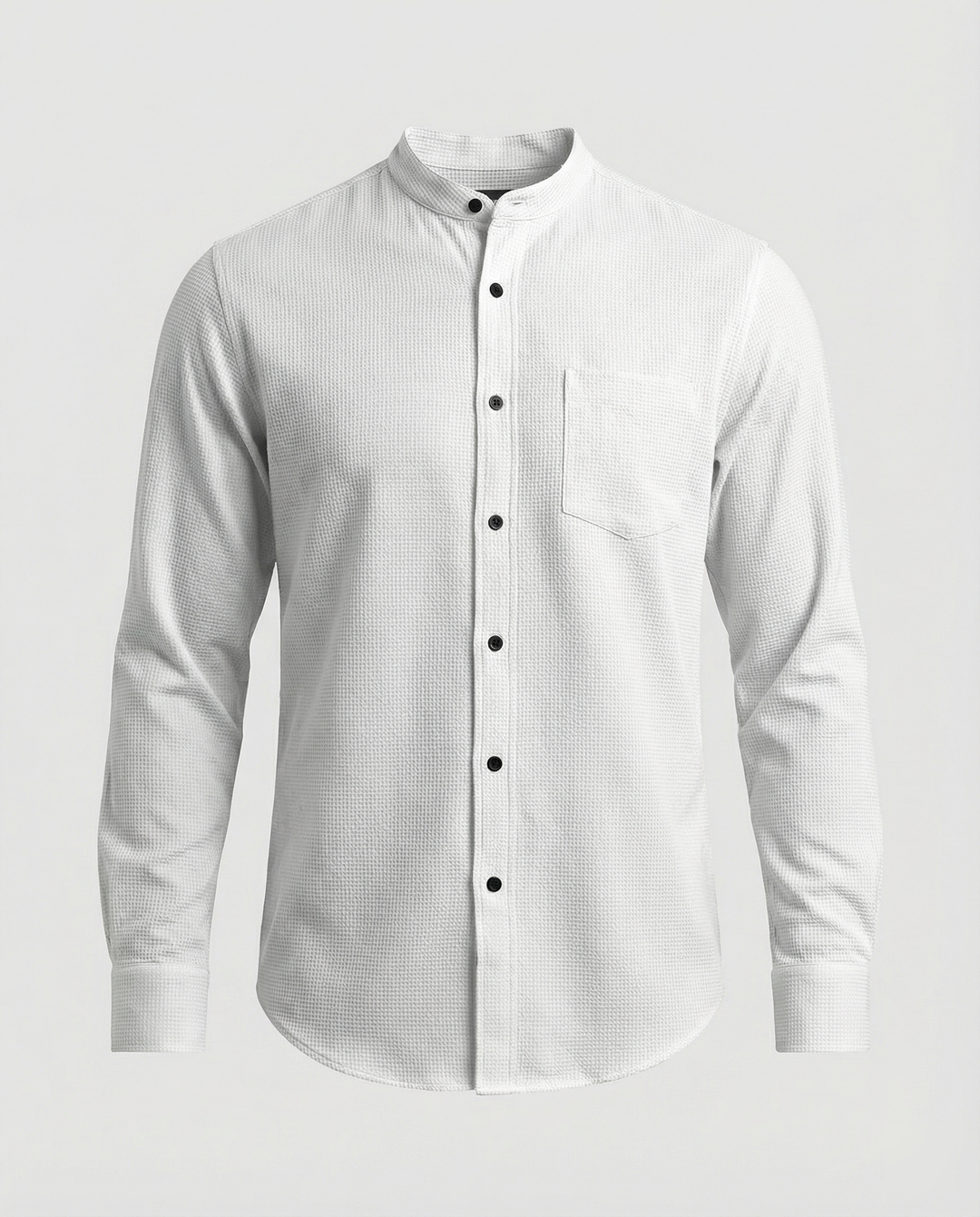 Herren Elegantes Hemd mit Stehkragen R&B