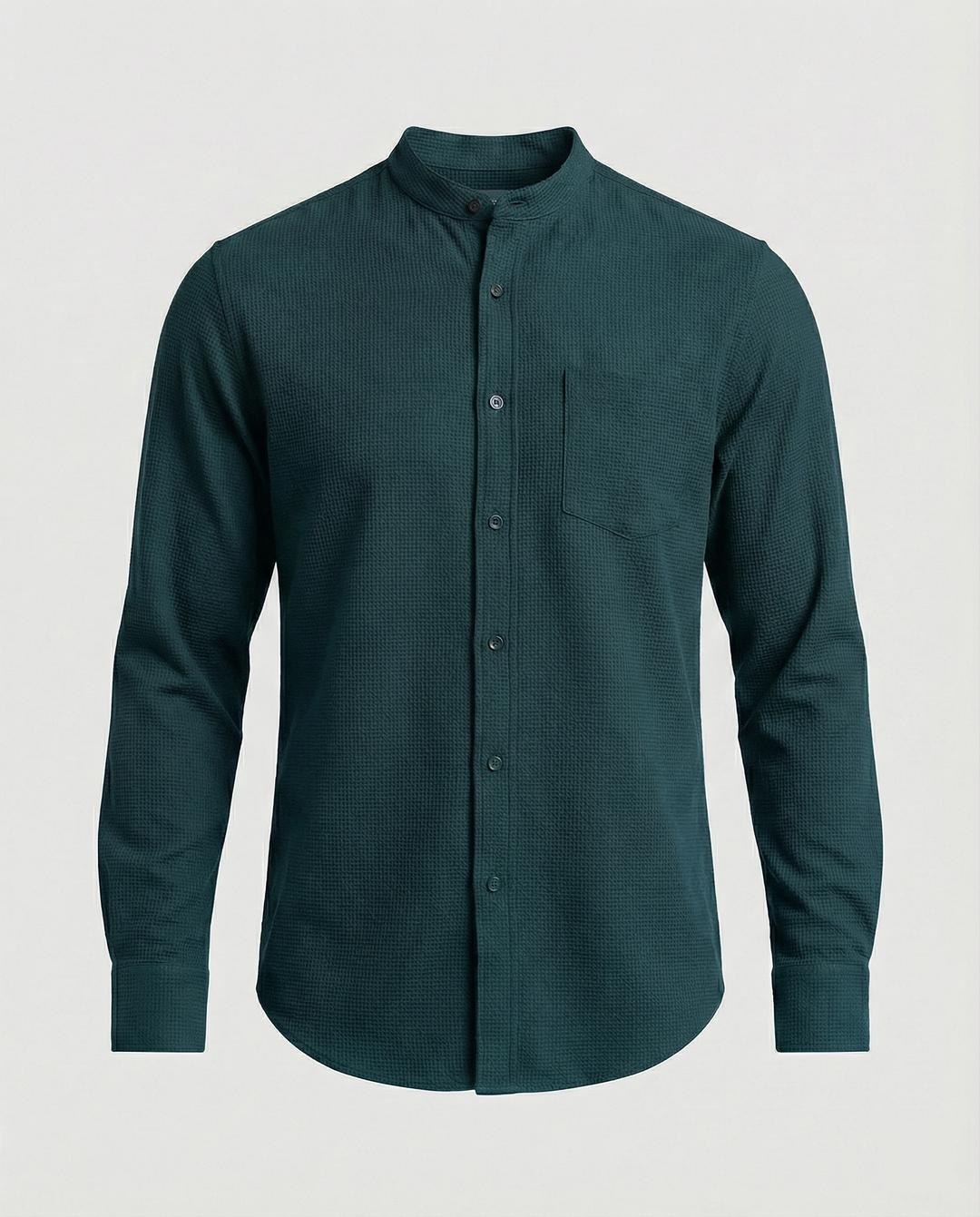 Herren Elegantes Hemd mit Stehkragen R&B