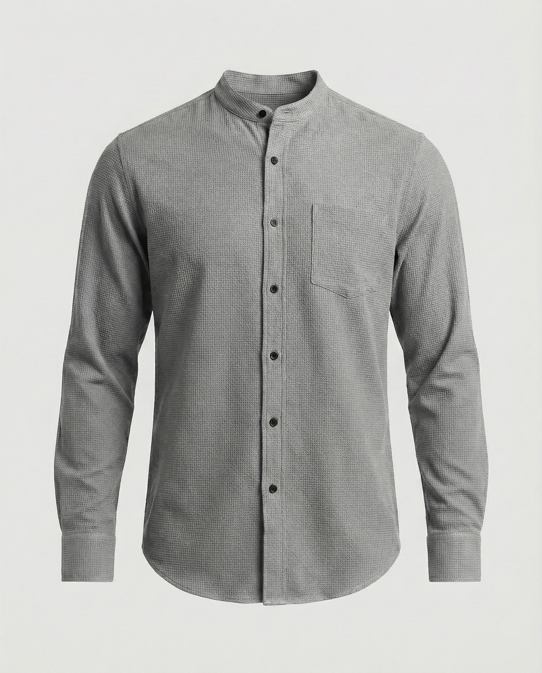Herren Elegantes Hemd mit Stehkragen R&B