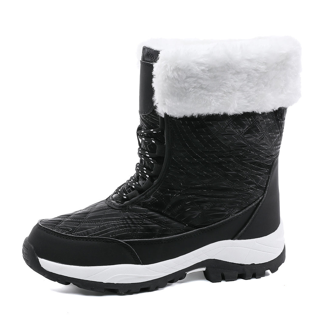 Damen Winterstiefel mit warmem Futter und rutschfester Sohle R&B