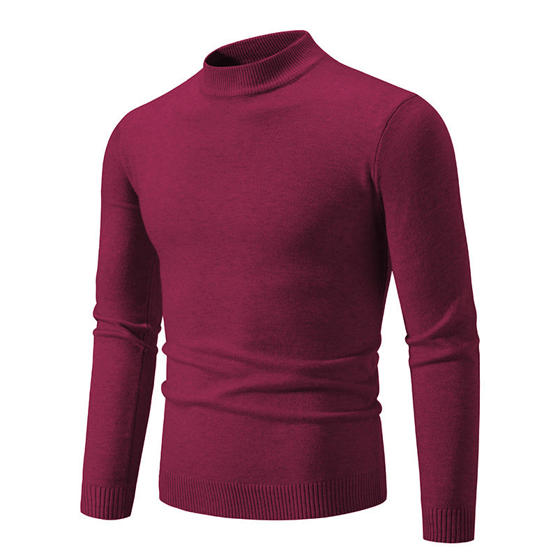 Herren modischer Rollkragenpullover aus feiner Strickqualität R&B