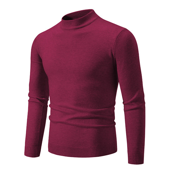 Herren modischer Rollkragenpullover aus feiner Strickqualität R&B