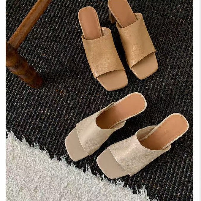 Damen Bequeme Mules mit stylishen Blockabsätzen R&B