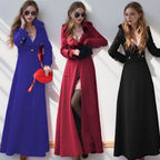 Damen Eleganter Langmantel mit klassischem Revers und modernen Akzenten R&B