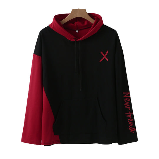 Damen Kapuzenpullover mit modernem Farbblockdesign und praktischer Kängurutasche R&B