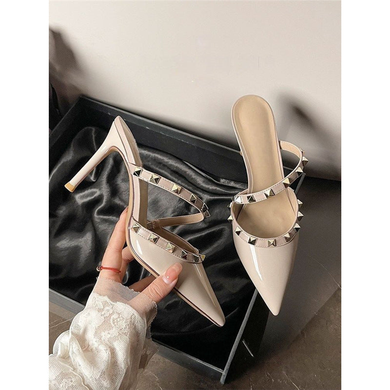 Damen elegante Slingback-Pumps mit modischer Strassverzierung R&B
