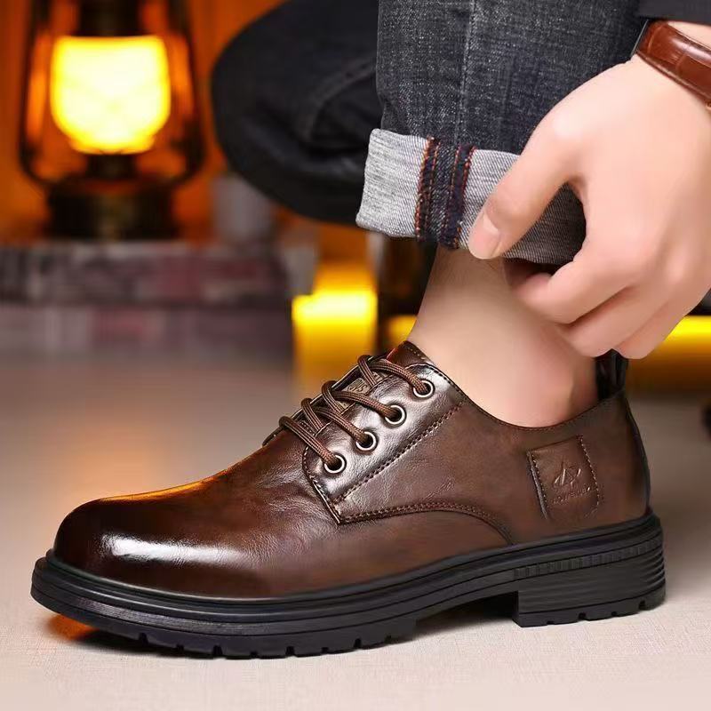 Herren Elegante Schnürschuhe mit rutschfester Sohle und atmungsaktivem Innenfutter R&B