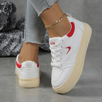 Damen modische Plateau-Sneaker mit trendiger Sohle R&B