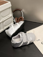 Damen sportliche Sneaker mit verstellbarem Klettverschluss und rutschfester Sohle R&B