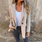 Damen Feminin Gestreifter Blazer R&B