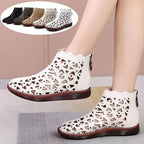 Damen elegante Clogs mit raffiniertem Lochmuster R&B