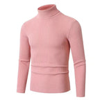Herren Stehkragen Pullover aus ribbeltem Strick R&B