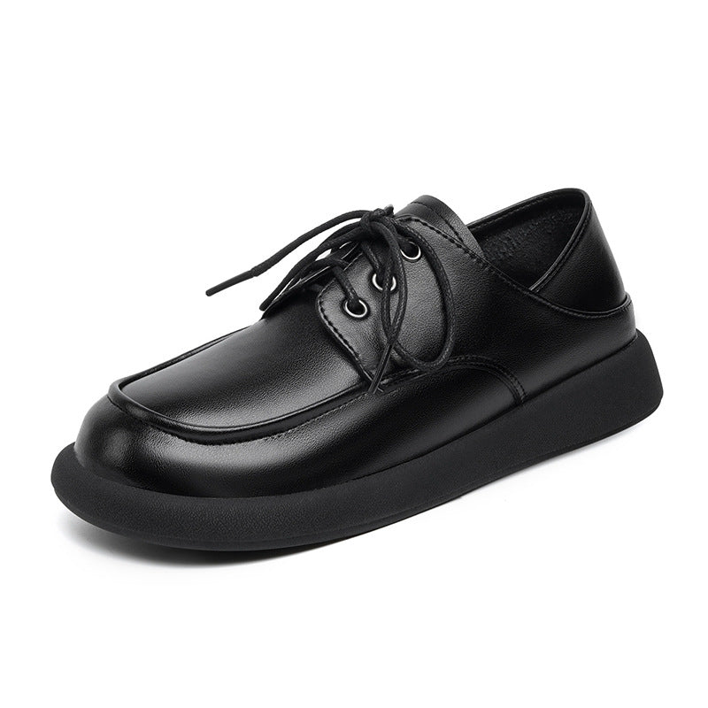 Damen elegante Schnürschuhe aus hochwertigem Kunstleder mit rutschfester Sohle R&B