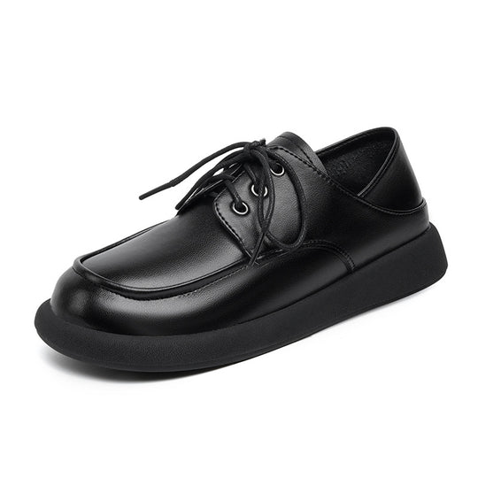 Damen elegante Schnürschuhe aus hochwertigem Kunstleder mit rutschfester Sohle R&B