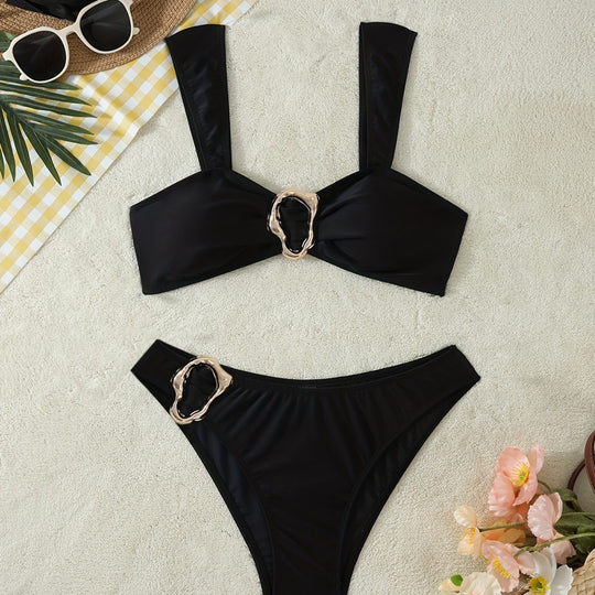 Damen Bikini-Set mit eleganten Gold-Details R&B