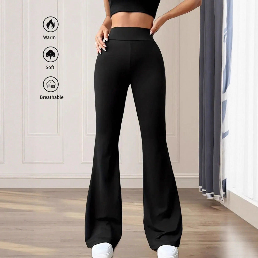 Damen elegante Bootcut-Hose mit hohem Bund und atmungsaktiver Funktion R&B