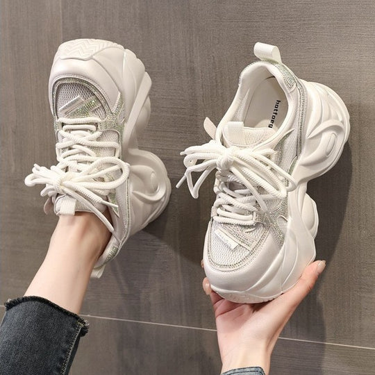 Damen Chunky Sneakers mit futuristischem Design und atmungsaktivem Obermaterial R&B