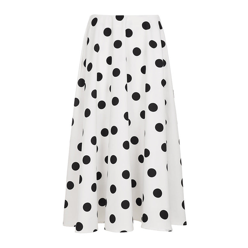 Damen Maxirock im verspielten Polka-Dots-Design R&B