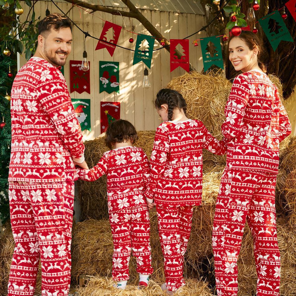 R&B | Weihnachtsplätzchen Weihnachts-Pyjama rot Damen