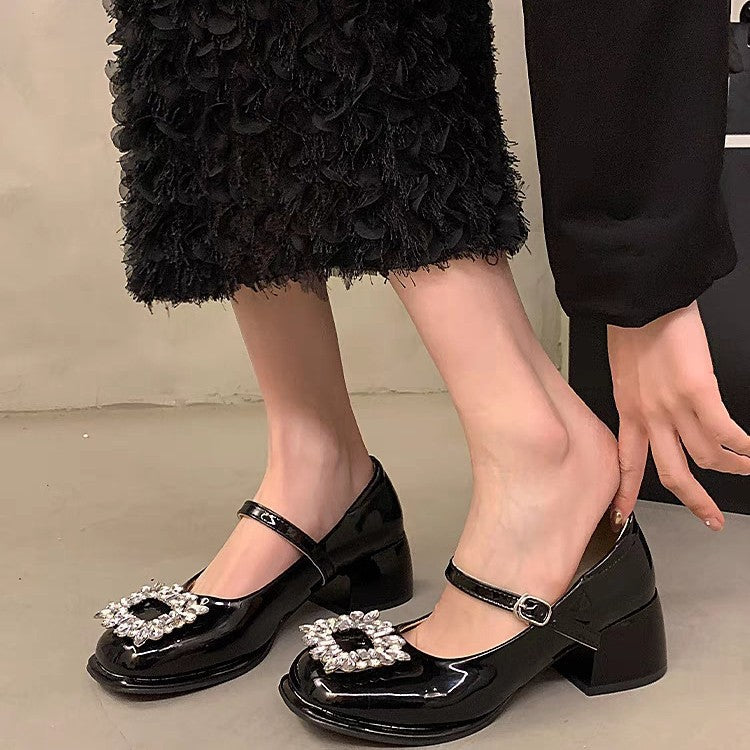 Damen Elegante Slingback-Pumps mit funkelndem Schmuckdetail R&B