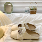 Damen elegante Mules mit dekorativer Schleifenverzierung R&B