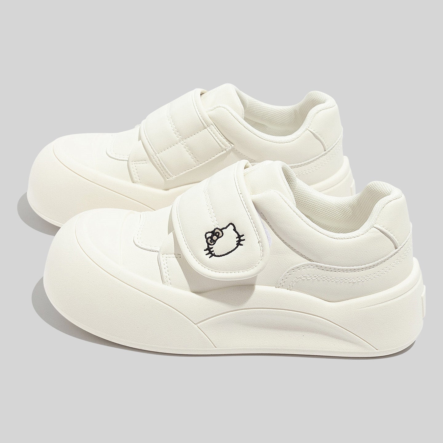 Damen Sneaker mit Klettverschluss und charmantem Tiermotiv