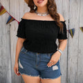 Damen Off-Shoulder Bluse R&B