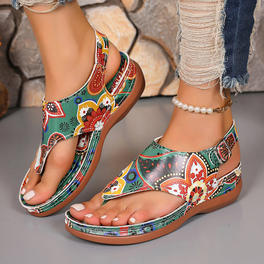 Damen luftige Sandalen mit verstellbarem Riemen und anatomischem Fußbett R&B